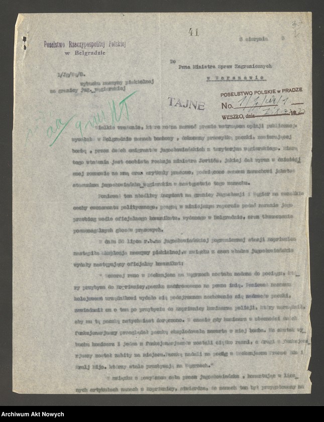 image.from.unit "Jugosławia: Stosunki polityczne z zagranicą (raporty placówek polskich)"