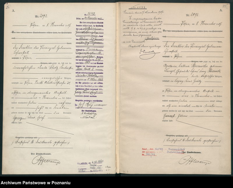 Obraz 15 z jednostki "Księga miejscowa urodzeń tom V [Rejestr główny urodzeń]"