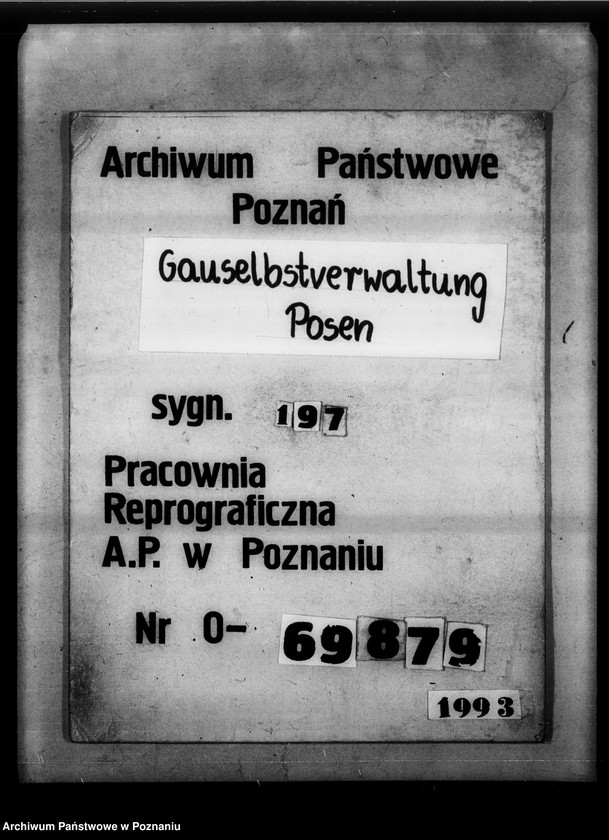 Obraz 1 z jednostki "Geschäftsverteilung Abteilung III."