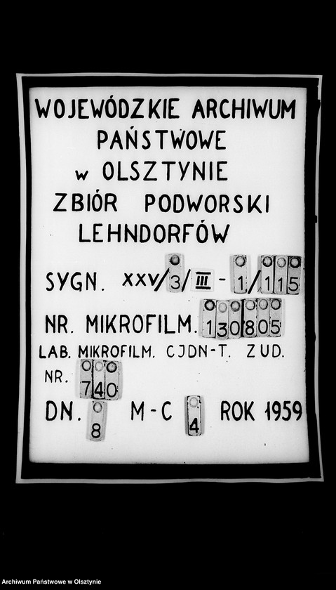 image.from.unit.number "Conto- Buch des Kaufmanns Rohrer in Angerburg für die Frau Gfin Lehndorff, Steinort"