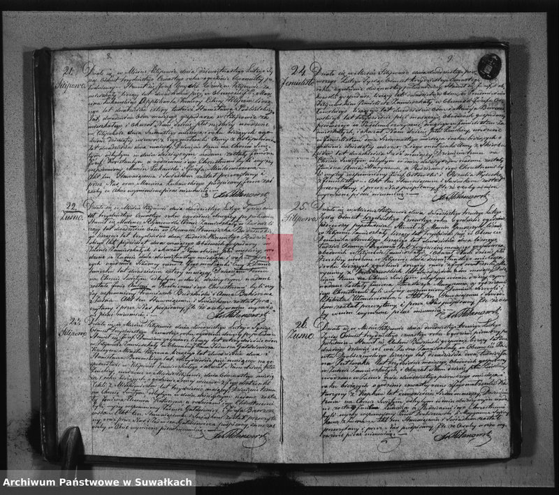 image.from.unit.number "Duplikat Aktów Urodzonych Zaślubionych i Zeszłych Urzędnika Stanu Cywilnego Parafij Filipowskiey z Roku 1834-go"