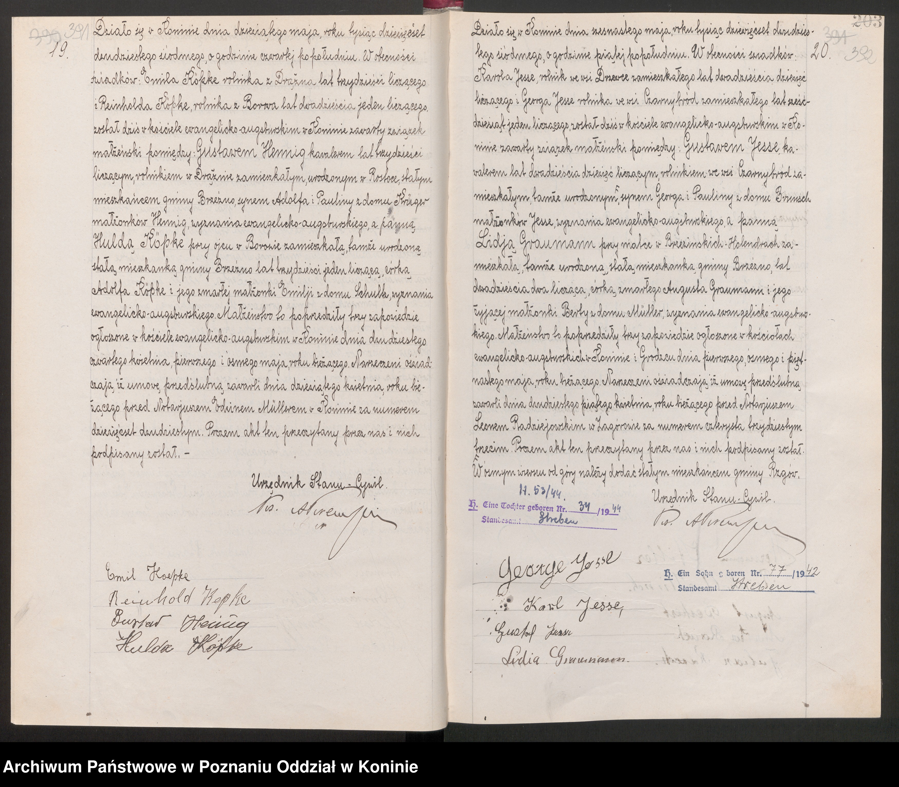 Skan z jednostki: [Księga małżeństw za lata 1917-1928]