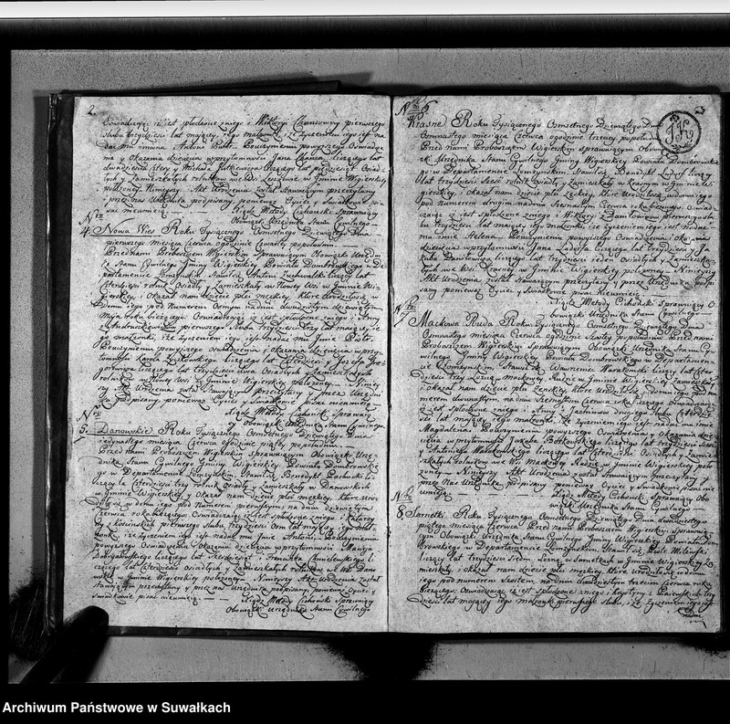 image.from.unit.number "Akta urodzonych gminy wigierskiey od 1-go maja 1809 do dnia ostatniego kwietnia 1810 roku"