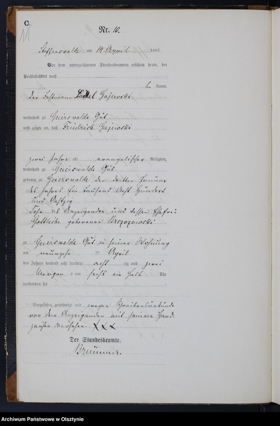 image.from.unit.number "Sterbe-Haupt-Register Nr 1 - 58"