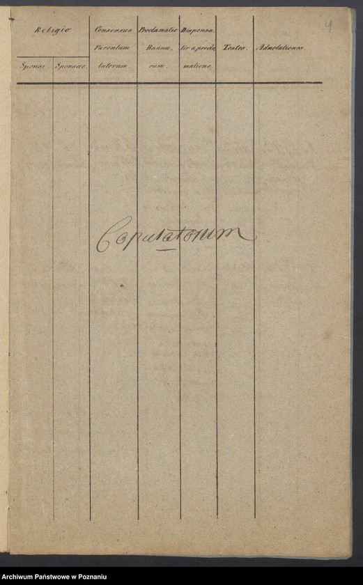 Obraz 5 z jednostki "Libri Metrices Baptisatorum, Copulatorum et Mortuorum."