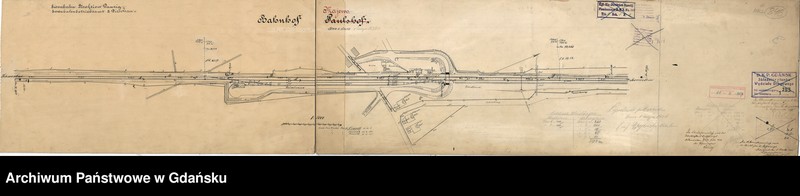 image.from.unit.number "Eisenbahn Direktion Danzig. Eisenbahnbetriebsamt 2 Dirschau. Bahnhof Paulshof. Stan z dnia 1 maja 1924"