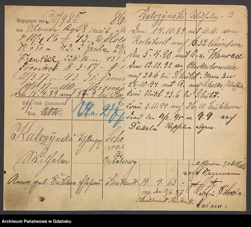 image.from.unit.number "Karty meldunkowe: Kasube - Katzwinkel"