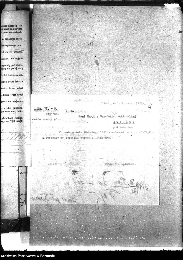 Obraz 13 z jednostki "Sprawy szczegółowo-Zaraza płucna - Toruń"