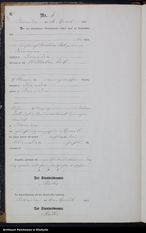 image.from.unit.number "Sterbe-Neben-Register Nr 1 - 13"