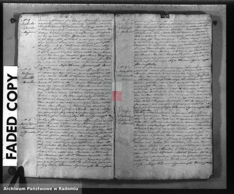 image.from.unit.number "Duplikat akt urodzenia, zaślubin i zeyścia parafii Głowaczew na rok 1840"