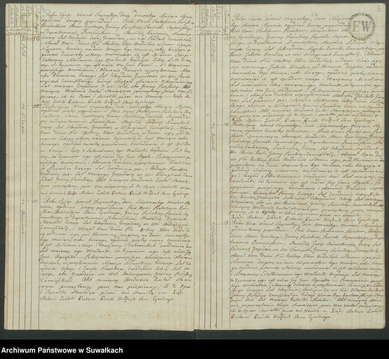 image.from.unit.number "Akta urodzonych gminy puńskiey od 1-go stycznia do dnia ostatniego grudnia 1813 roku."
