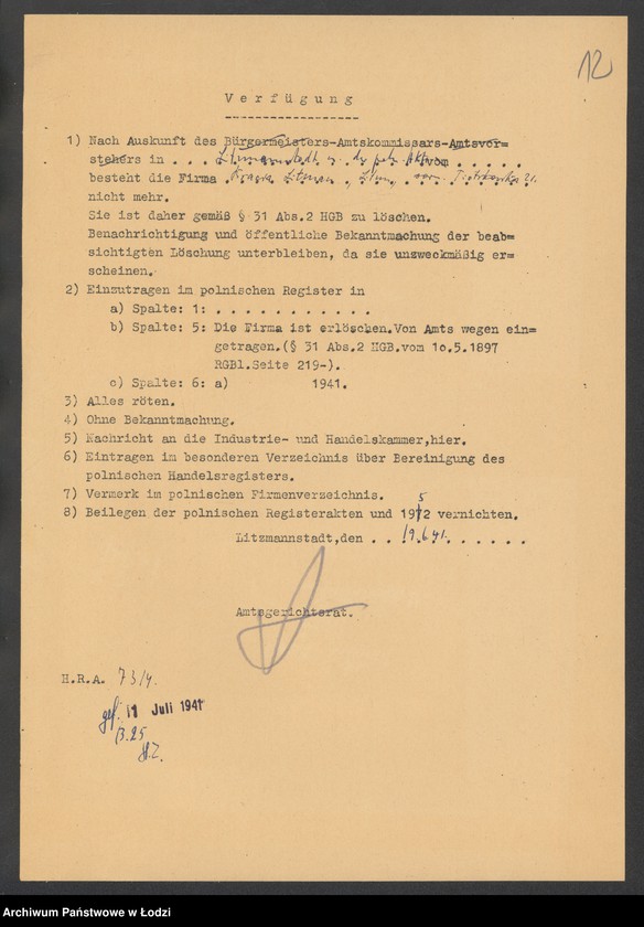 Obraz 14 z jednostki "Bracia Litman- handel towarami manufakturowymi"