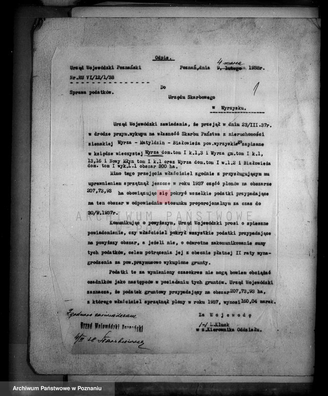 Obraz 5 z jednostki "Ostateczny rejestr pomiarowy majątku Wyrza powiatu wyrzyskiego"