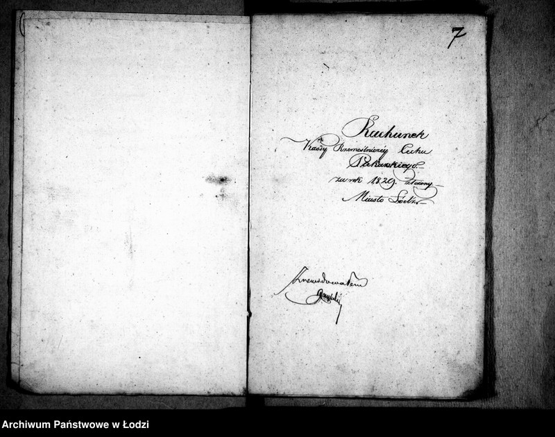 Obraz 7 z jednostki "Akta tyczące się rachunków i wszelkich korespondencji cechu piekarskiego"