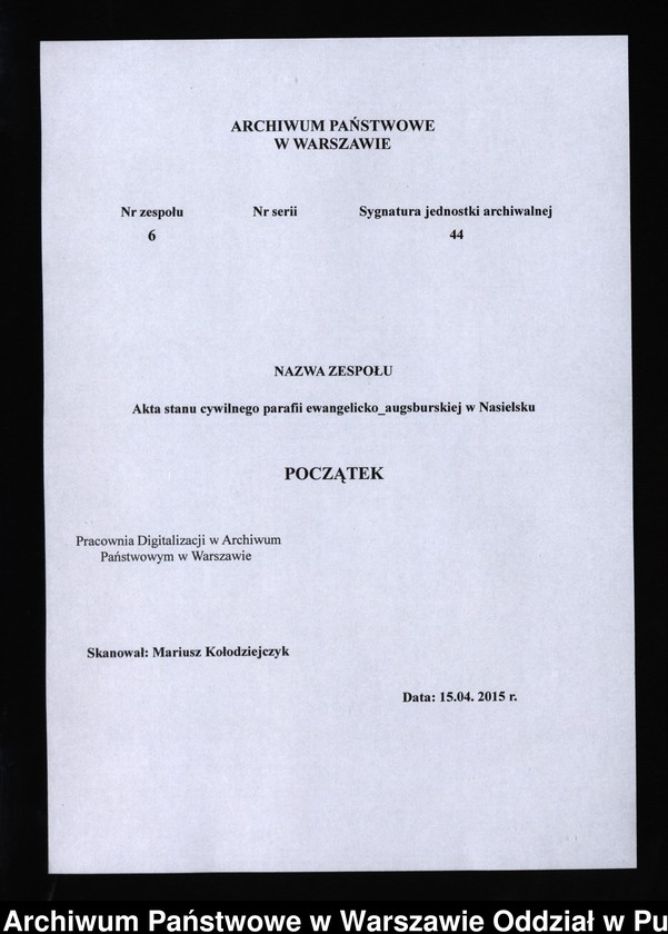 image.from.unit.number "Akta urodzeń, małżeństw i zgonów"