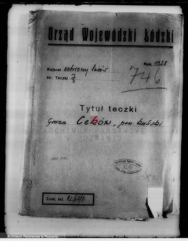 Obraz 4 z jednostki "Gmina Ceków w powiecie kaliskim nadzór nad gospodarką w lasach"