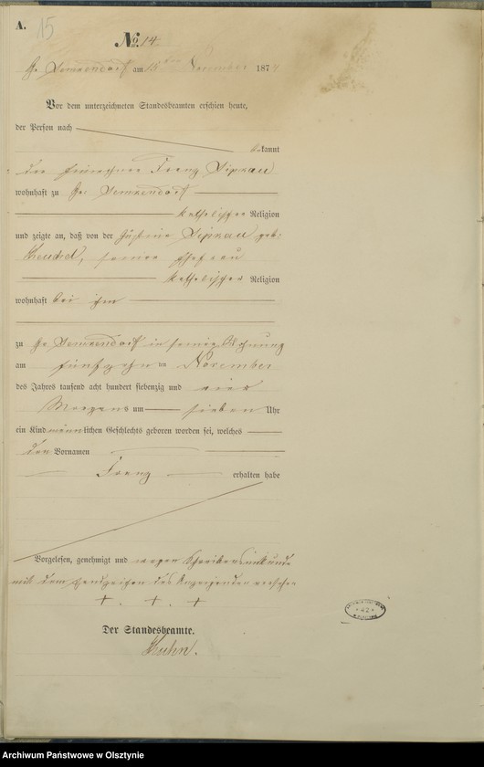 image.from.unit.number "Haupt-Geburts-Register Nr 1 - 30"