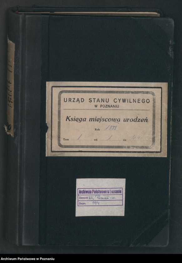 Obraz 2 z jednostki "Księga urodzeń t. I"