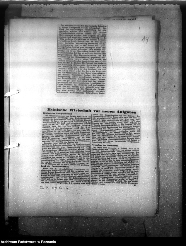 Obraz 20 z jednostki "Wycinki prasowe dotyczące Kraju Warty"