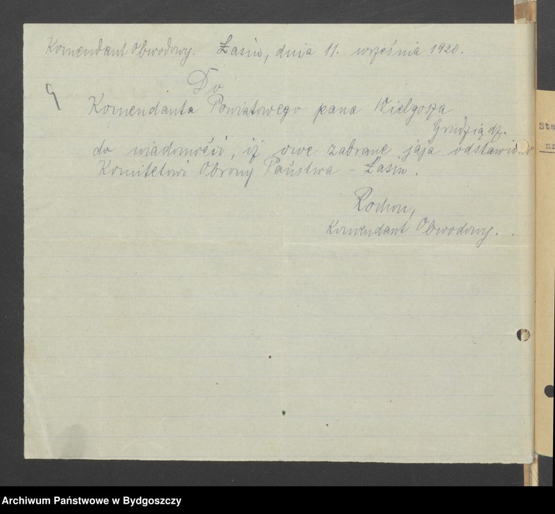 image.from.unit.number "[Raporty, sprawozdania, zaświadczenia, akta personalne Powiatowej Komendy Zachodniej Straży Obywatelskiej na powiat Grudziądz-Wieś]"