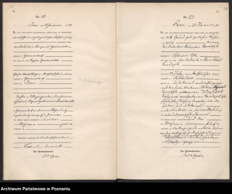 Obraz 14 z jednostki "Księga zgonów tom I"