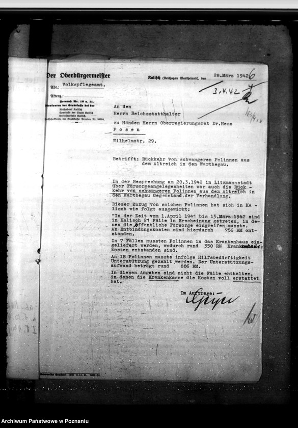 Obraz 11 z jednostki "Erkrankte und schwangere polnische Rückkehrer aus dem Altreich"