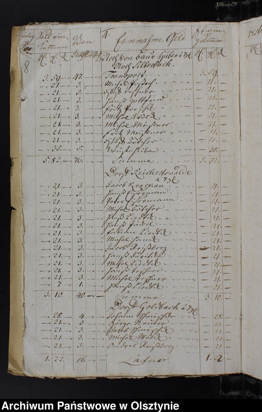 image.from.unit.number "Jahr Kirchen Rechnung der Silberbachschen Kirchen aller Einnahme und Ausgabe wie auch Bau-Rechnung"