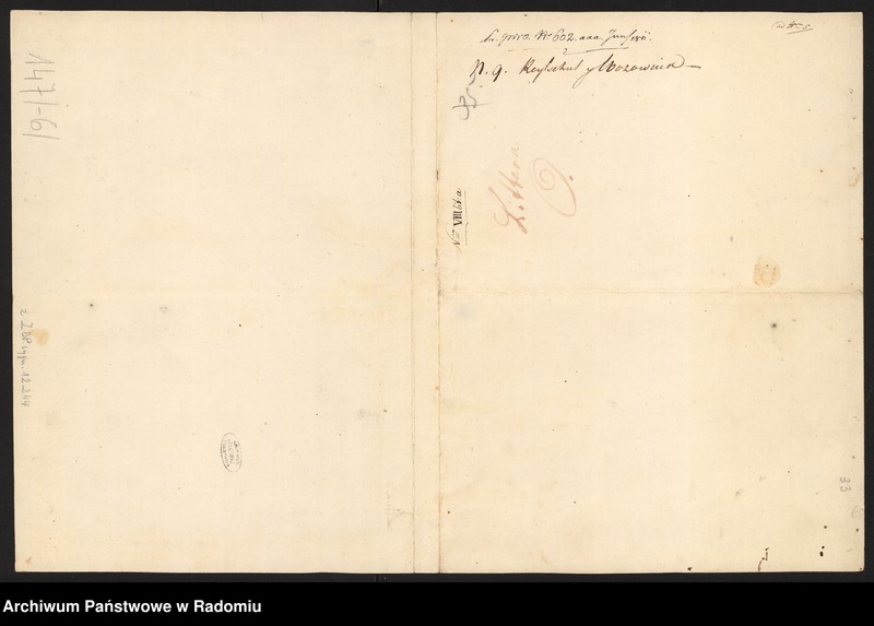 image.from.unit.number "[12 rysunków zabudowań ordynackich w Zamościu i Janowicach - dowody do zakończonego 6 CI 1817 r. protokołu likwidacyjnego Kommissyi dla Oszacowania Szkód Zamościa, dołączone przez pełnomocnika Ordynata w związku z zajęciem miasta Zamościa na twierdzę]"