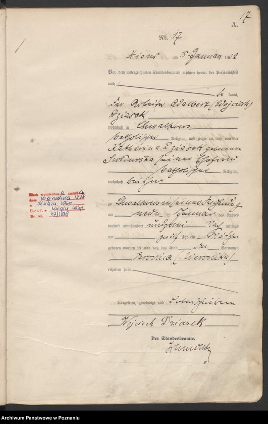 Obraz 20 z jednostki "Geburts-Haupt-Register"