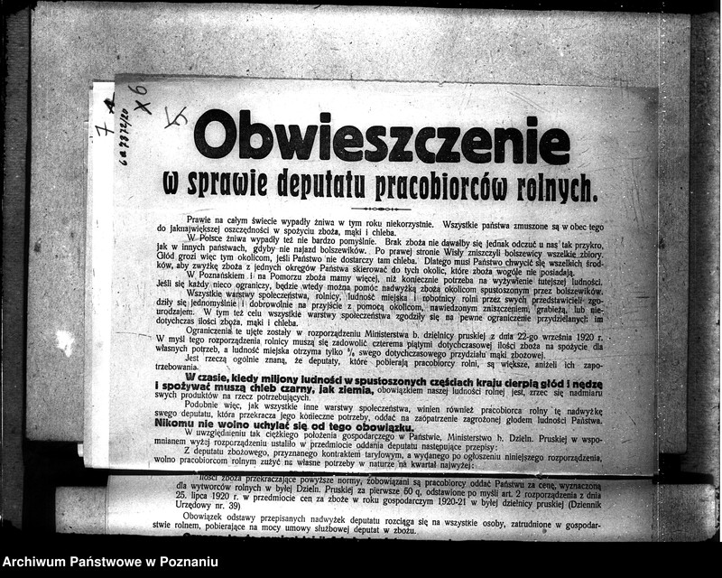 Obraz 10 z jednostki "Sprawy szczegółowo-administracyjne Aprowizacja - rozporządzenia i zarządzenia"