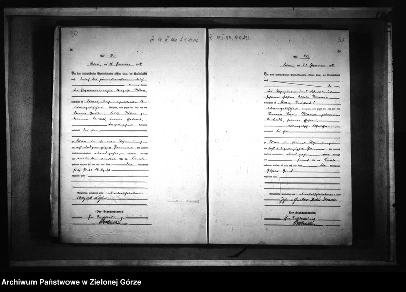 Obraz 20 z jednostki "[Księga akt urodzenia rok 1910-Żary miasto]"