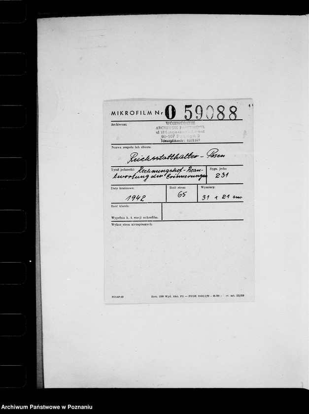 Obraz 2 z jednostki "Rechnungshof- Beantwortung der Erinnerungen"