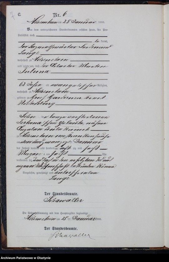 image.from.unit.number "Sterbe-Neben-Register Nr 1 - 73"