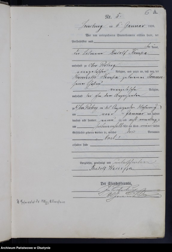 image.from.unit.number "Geburts-Haupt-Register Nr 1 - 317"