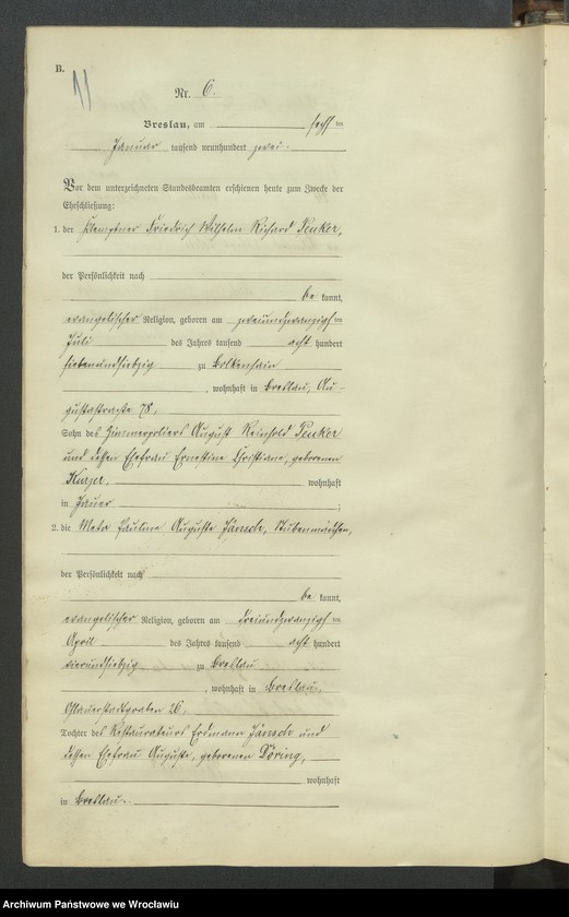 image.from.unit.number "Heiraths-Haupt-Register Breslau IV 1902 Band 1"