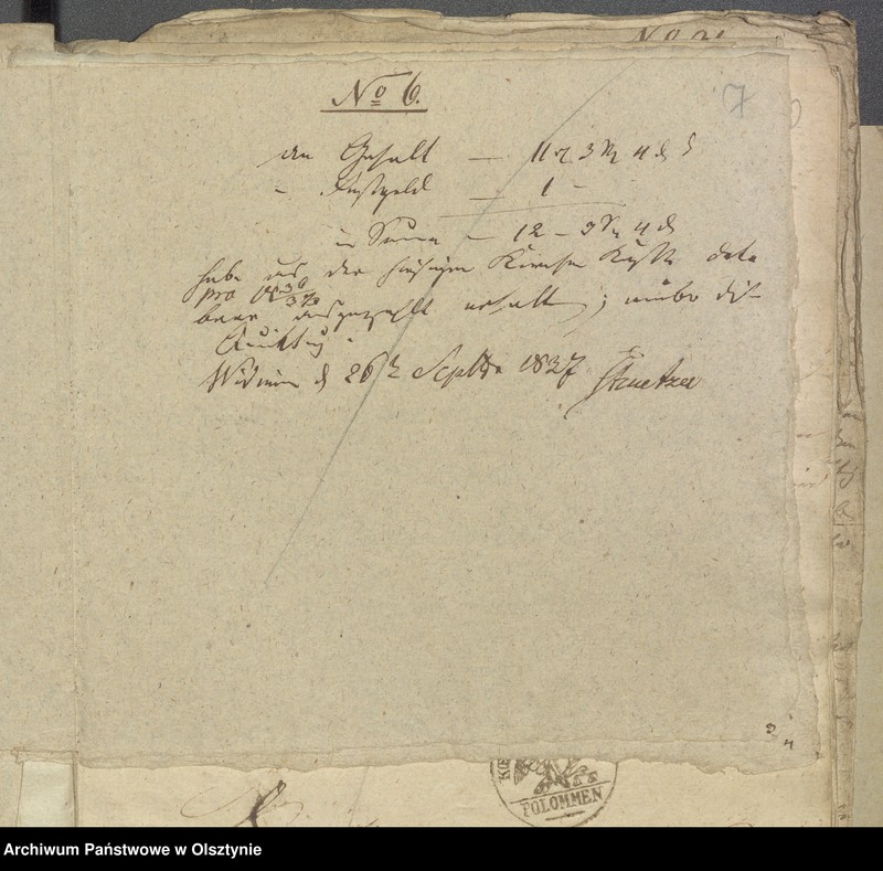 image.from.unit.number "Beläge zu der Widminnenschen Kirchen Kassen rechnung pro 1836/37"
