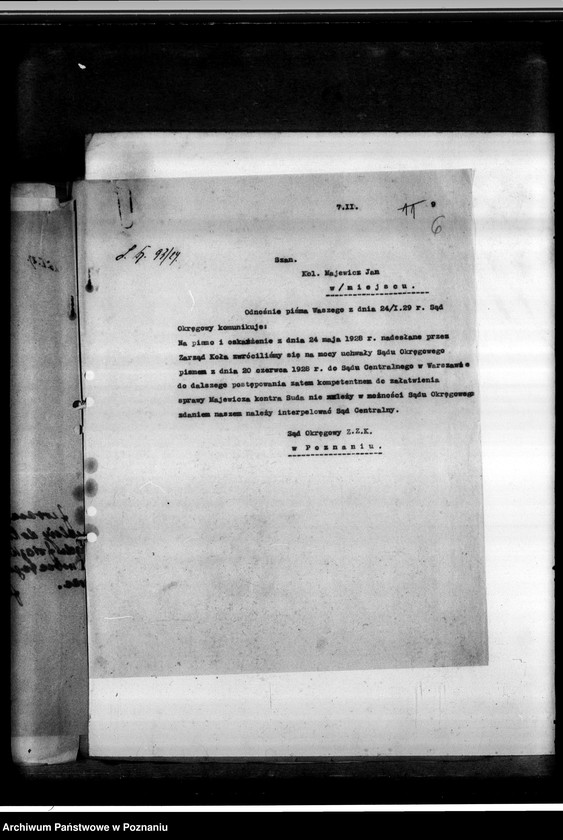 Obraz 10 z jednostki "Okręgowy Sąd Związkowy w Poznaniu"