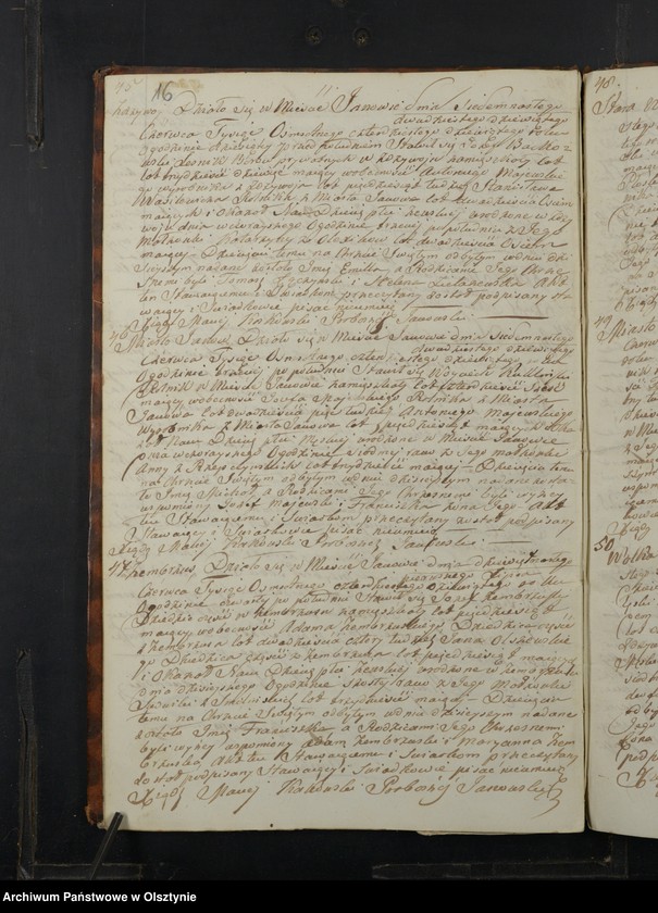 image.from.unit.number "Akta Urodzenia, Małżeństw, Zeyścia Parafij Janowskiej Powiatu Przasnyskiego Gubernij Płockiej z Roku 1849"