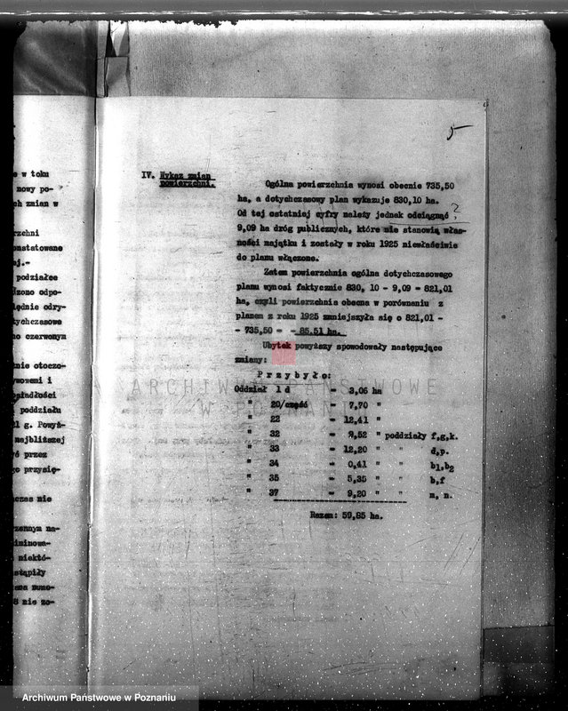 Obraz 9 z jednostki "Plan urządzania gospodarstwa leśnego dla lasu majętności Stary Białcz-Czacz powiat kościański 1935-1945"