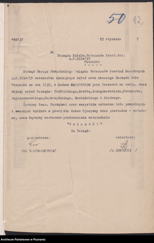 Obraz 16 z jednostki "Oborniki - akta koła."