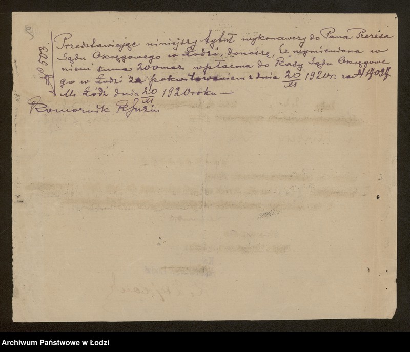 Obraz 11 z jednostki "Walerauch, Srebnik, Wajnberg- handel przędzą"