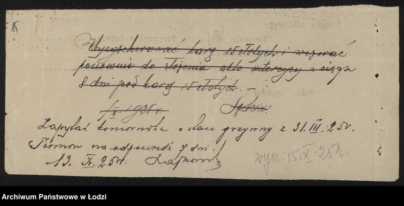 Obraz 17 z jednostki "Henoch Goldstein – sprzedaż drzewa. Zgierz"