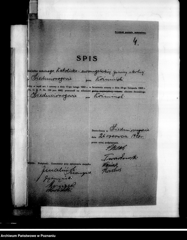 Obraz 8 z jednostki "Szkoła Powszechna- Siedmiorogów"