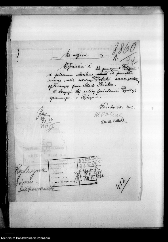 Obraz 4 z jednostki "Prywatne Gimnazjum imienia Sułkowskich- Rydzyna [sprawozdanie z egzaminu dojrzałości z wykazem abiturientów]"