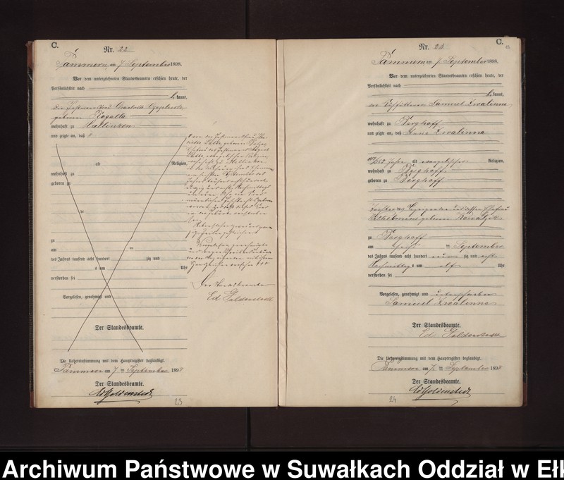 image.from.unit.number "Sterbe-Neben-Register des Preussischen Standes-Amtes Neuhoff Kreis Loetzen"