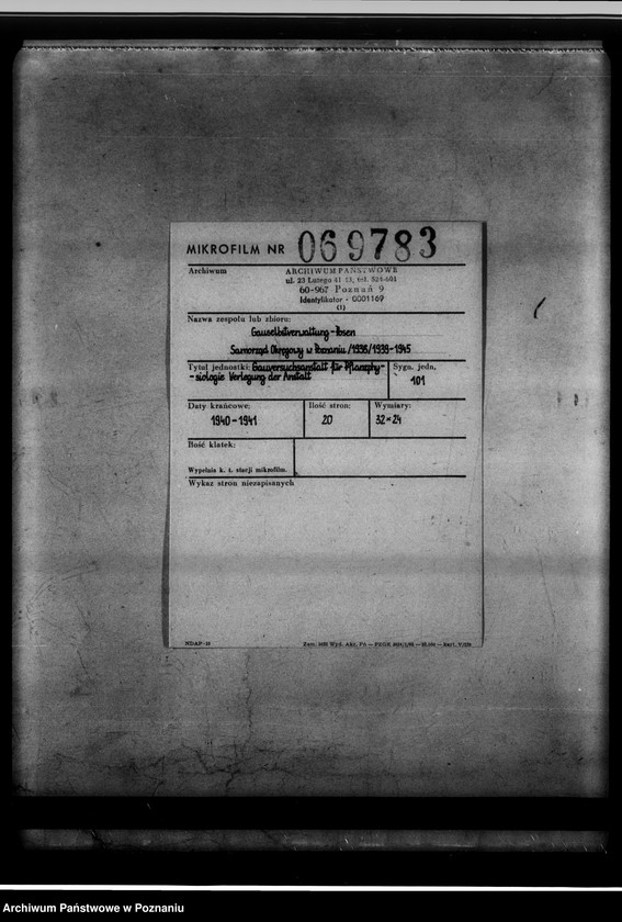 Obraz 2 z jednostki "Gauversuchsanstalt für Pflanzphysiologie Verlegung der Anstalt."