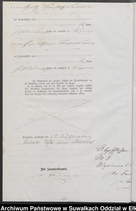 image.from.unit.number "Heiraths-Haupt-Register des Königlich Preussischen Standes-Amtes Guszianka Kreis Sensburg"