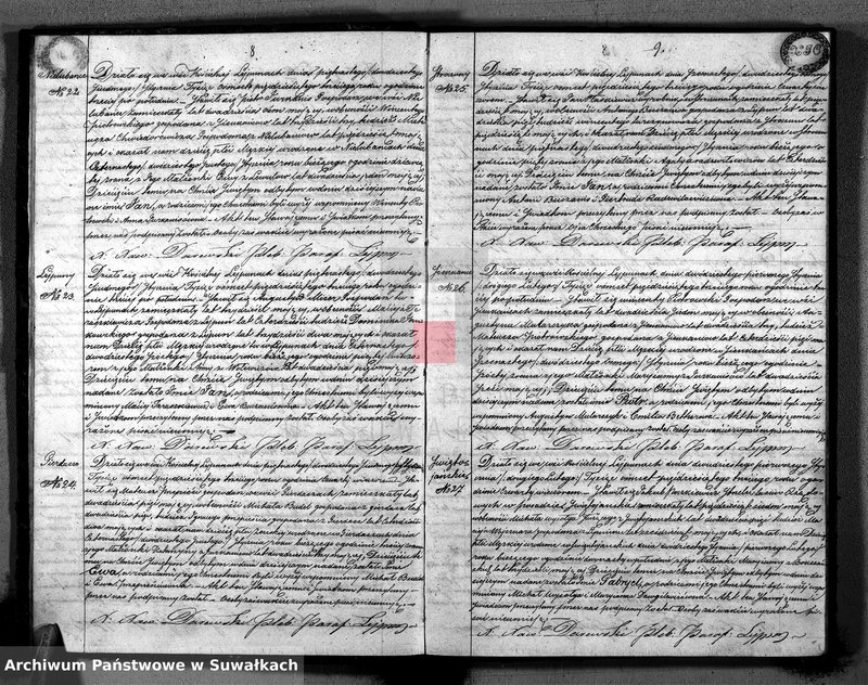 image.from.unit.number "Duplikat aktów urodzenia małżeństw zejscia Parafii Lejpuny R. 1853"
