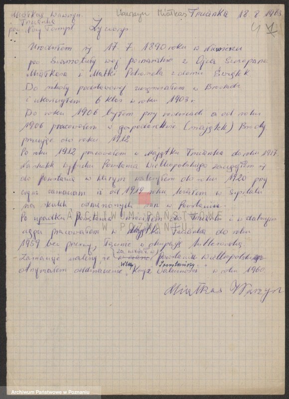 Obraz 12 z jednostki "Życiorysy powstańców wielkopolskich: M - tom Vl /Miałkas Wawrzyn - Mielcarek Władysław/."