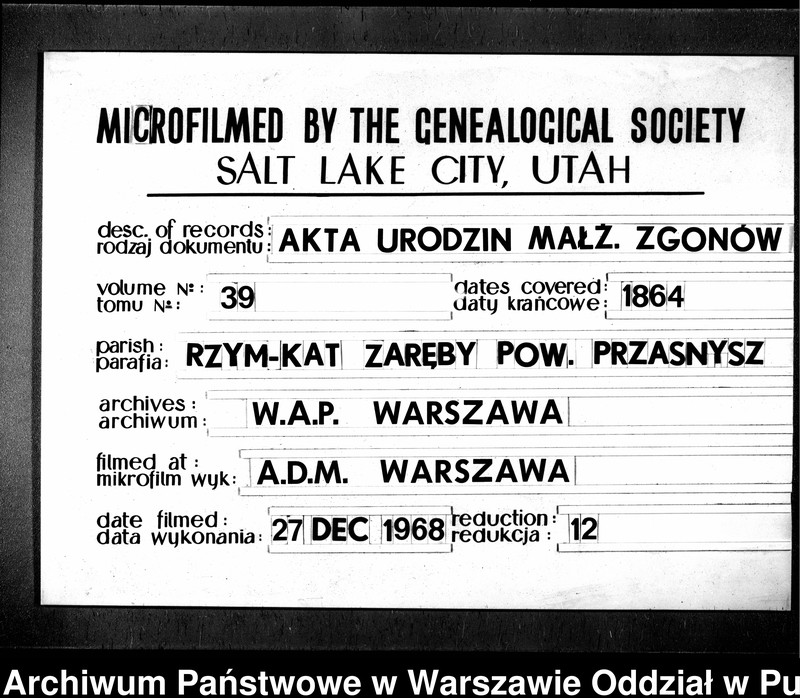 image.from.unit.number "Akta urodzeń, małżeństw i zgonów"